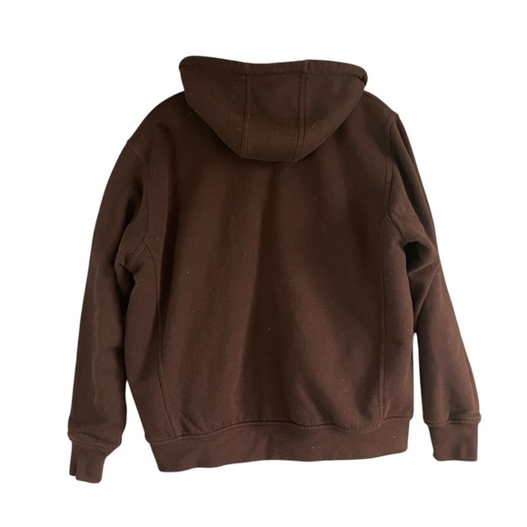 C.E. SCHMIDT WORKWEAR Fit For Her Sherpa Lined Zip Hooded Jacket Brown Size XL - Picture 2 of 8